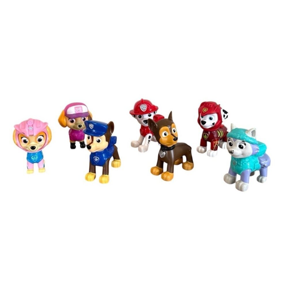 PAW PATROL Figures  Marshal Everest Zuma Chase -  Lot of 7 Cake Toppers